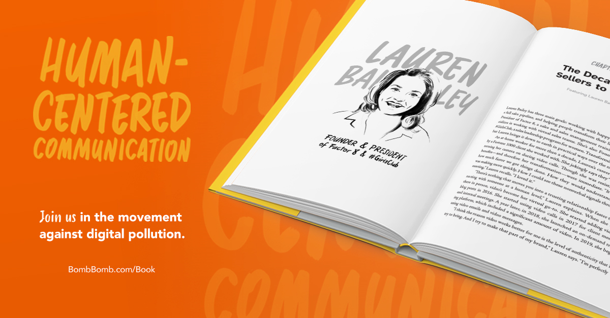 Lauren Bailey, Factor 8, #GirlsClub, sales training, sales process, sales book, Human-Centered Communication, Chapter 8, The Decade for Sellers to Shine