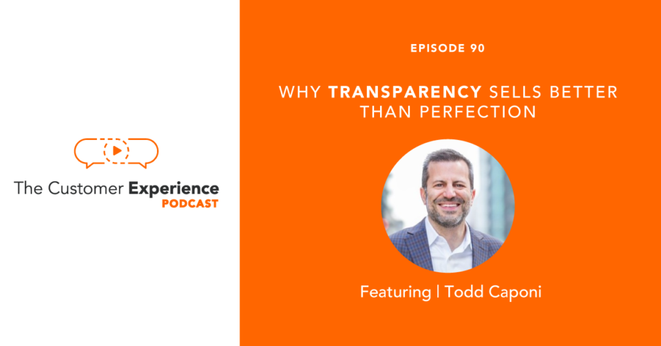 Todd Caponi, Transparency Sale, Transparency, Perfection, Sales Advice, Sales Coaching