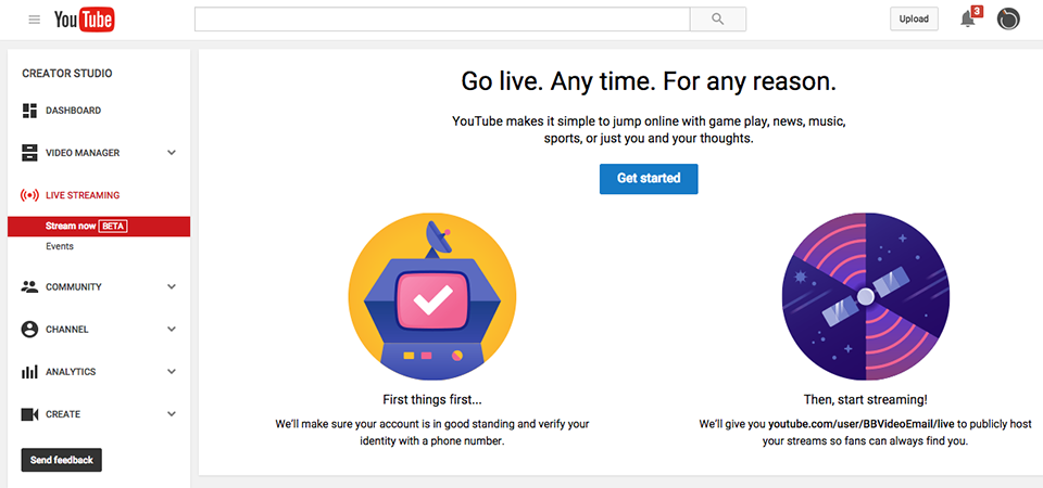 YouTube, live streaming, live video, live video streaming, live streaming video, Creator Tools, YouTube Creator