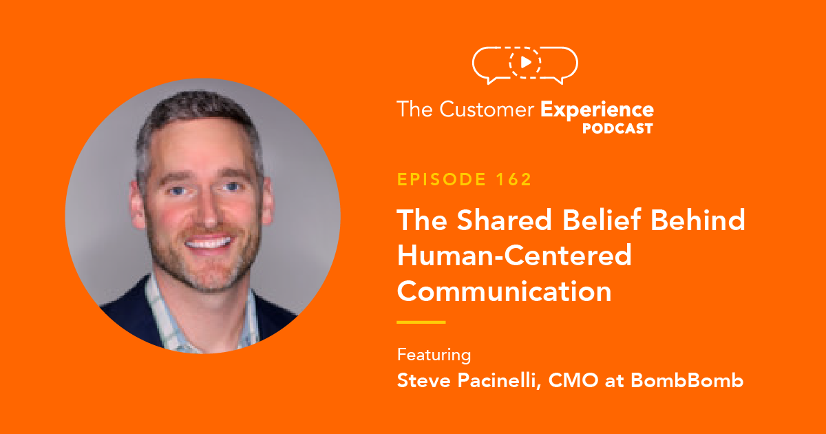 Steve Pacinelli, Stephen Pacinelli, BombBomb, CMO, Human-Centered Communication, Rehumanize Your Business, shared belief, Chief Marketing Officer, books, writing books, reading books